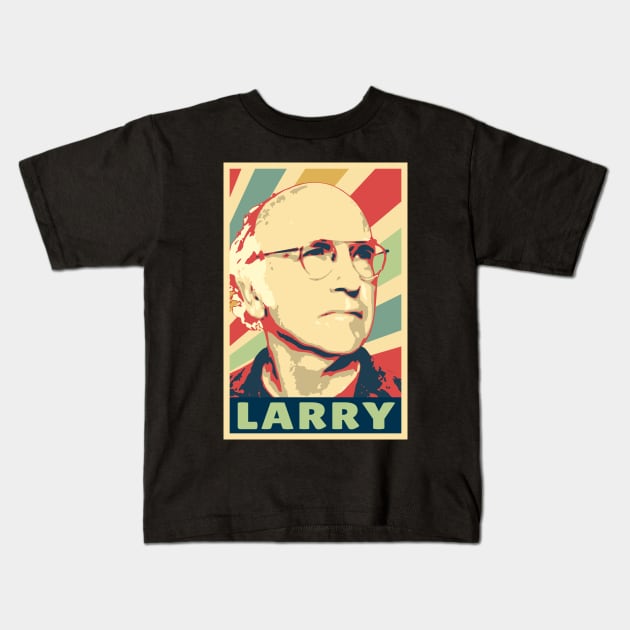 Larry David Vintage Colors Kids T-Shirt by Nerd_art